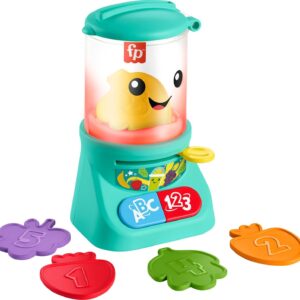 Fisher-Price Laugh & Learn Baby & Toddler Toy Counting & Colors Smoothie Maker Pretend Blender with Music & Lights for Ages 9+ Months