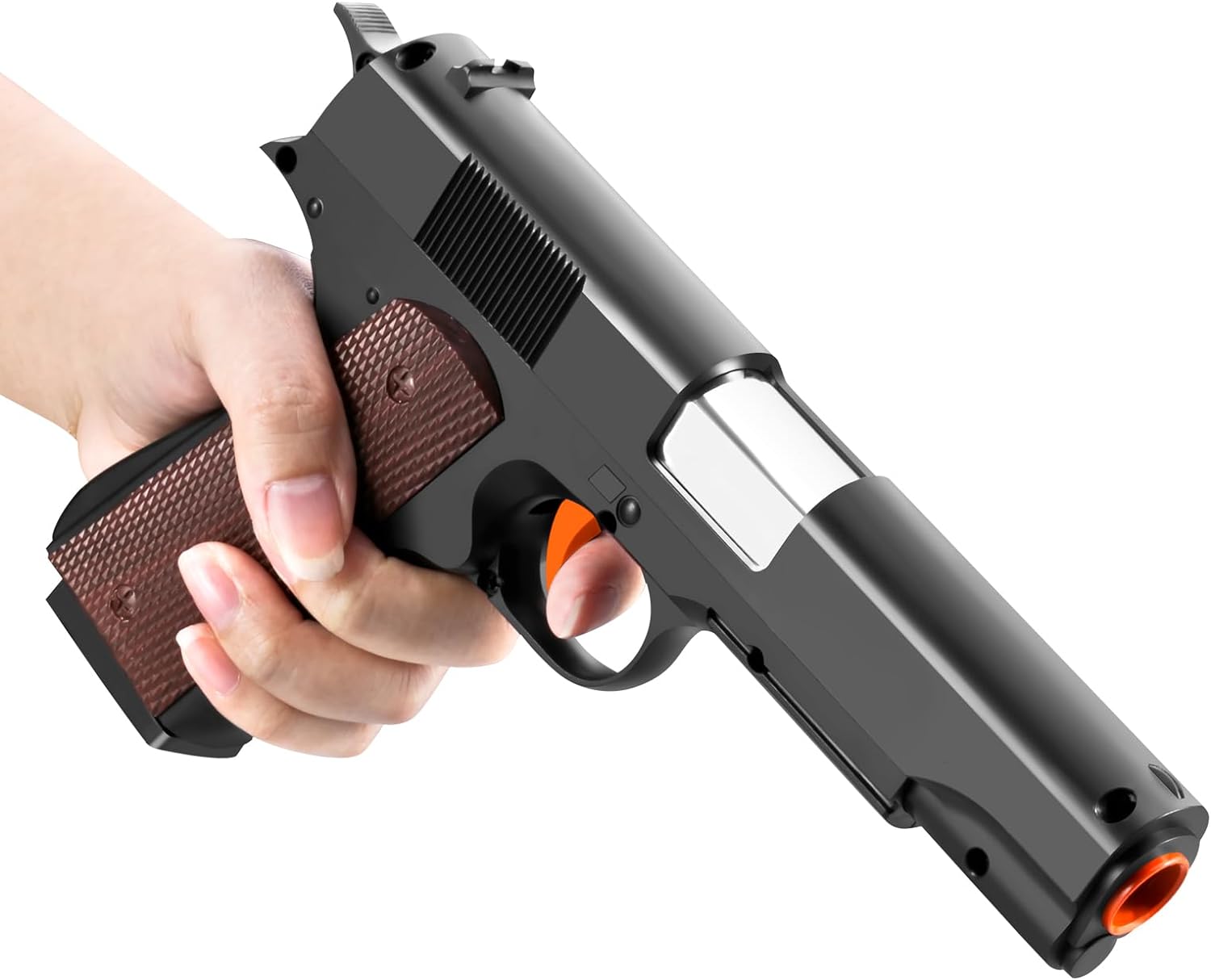 Soft Bullet Foam Shell ejecting Blasters Pellet Ball Pistol Realistic Toy Dart Hand Gun Cool Stuff That Look Real Fake Model Stress Shot for Age Year Old Boy Teen Teenager Gift Idea - Image 7