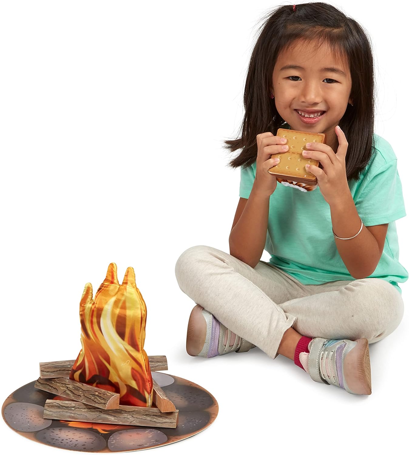 Melissa & Doug Let's Explore Campfire S'Mores Play Set - Play Campfire Sets For Kids Ages 3+ - Image 3