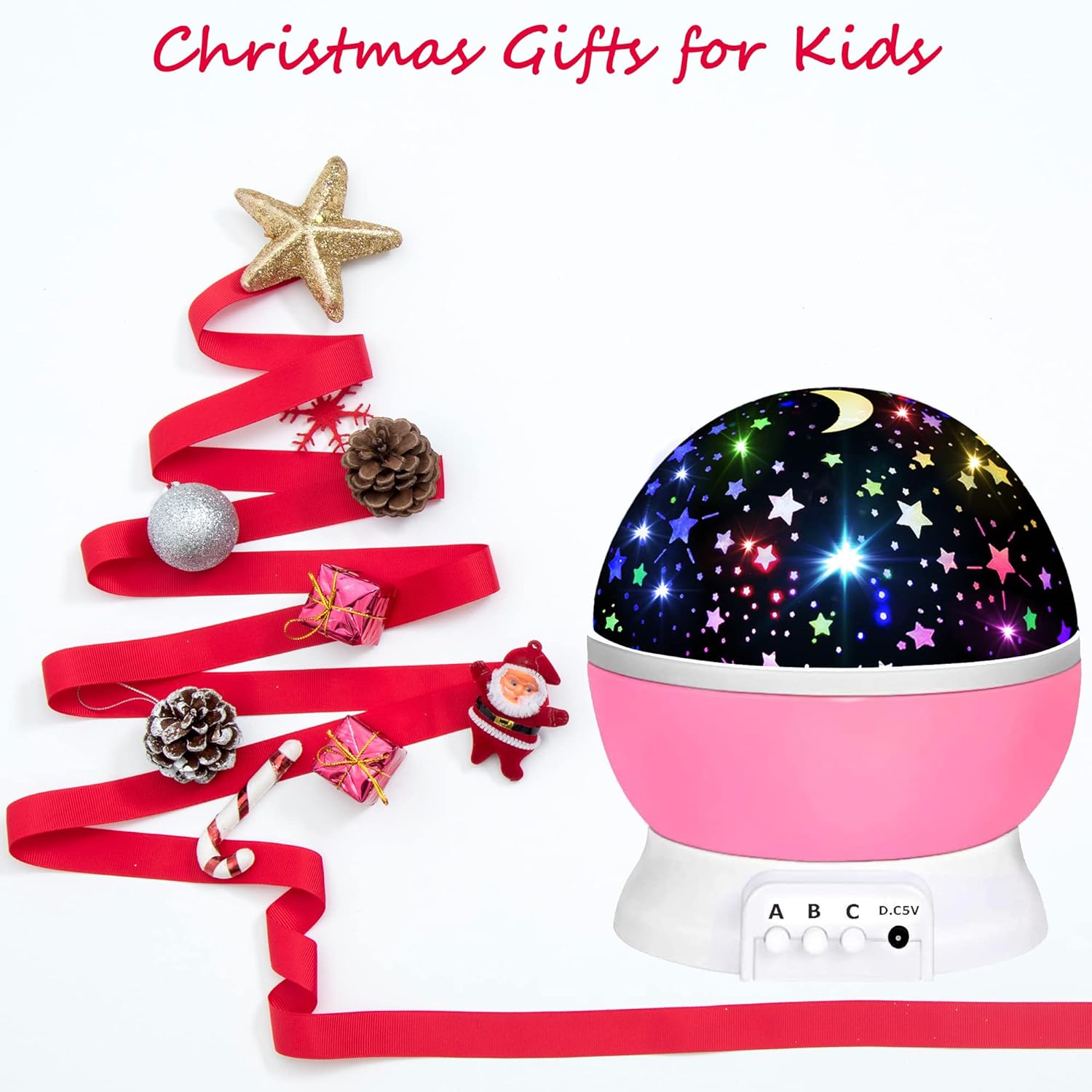 Toys for 1-10 Year Old Girls,Star Projector for Kids 2-9 Year Old Girl Gifts Toys for 3-8 Year Old Girls Christmas Gifts for 4-7 Year Old Boys Sensory Toy Birthday Gifts Stocking Stuffers for Kids - Image 6