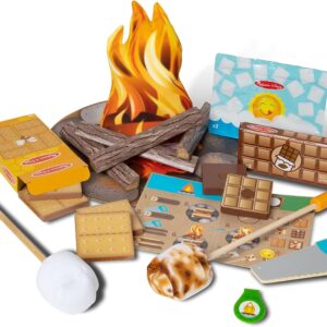 Melissa & Doug Let's Explore Campfire S'Mores Play Set - Play Campfire Sets For Kids Ages 3+