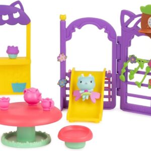 Gabby’s Dollhouse, Kitty Fairy Garden Party, 18-Piece Playset with 3 Toy Figures, Surprise Toys & Dollhouse Accessories, Kids Toys for Girls & Boys 3+