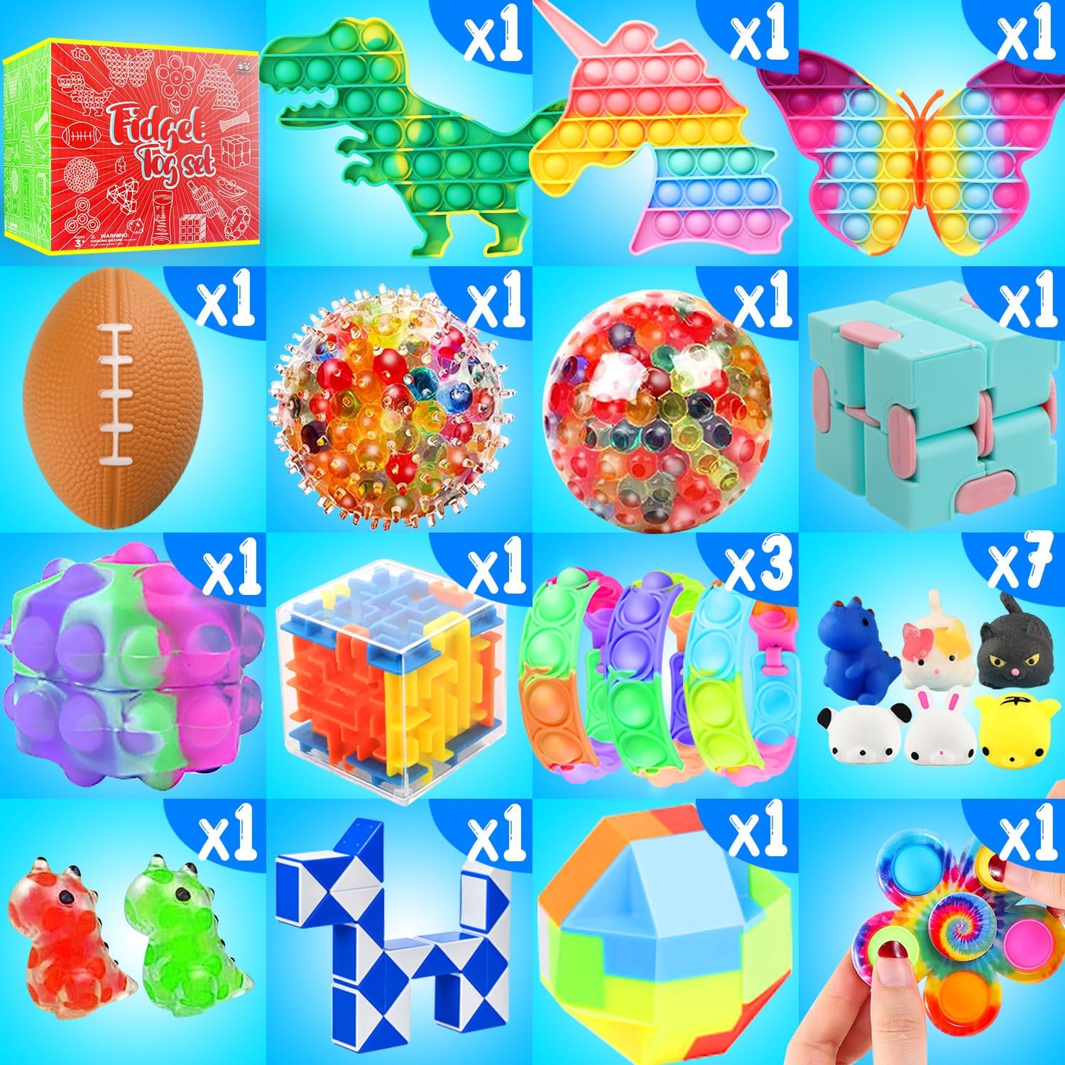 Fidget Toys Set, 80 Pack Sensory Toys Party Favors Kids Autism Autistic Children, Classroom Treasure Box Chest Prizes Pinata Stuffer Gifts Small Mini Bulk Toy Carnival ADHD - Image 4