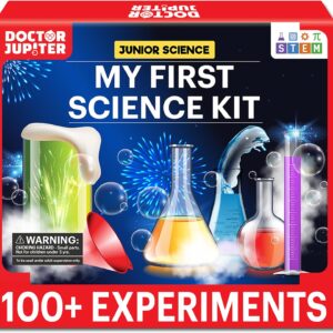 Doctor Jupiter My First Science Kit for Kids Ages 4-5-6-7-8| Birthday Gift Ideas for 4-8 Year Old Boys & Girls| Toy Stem Kit with 100+ Experiments| Learning & Educational, Preschool Activities