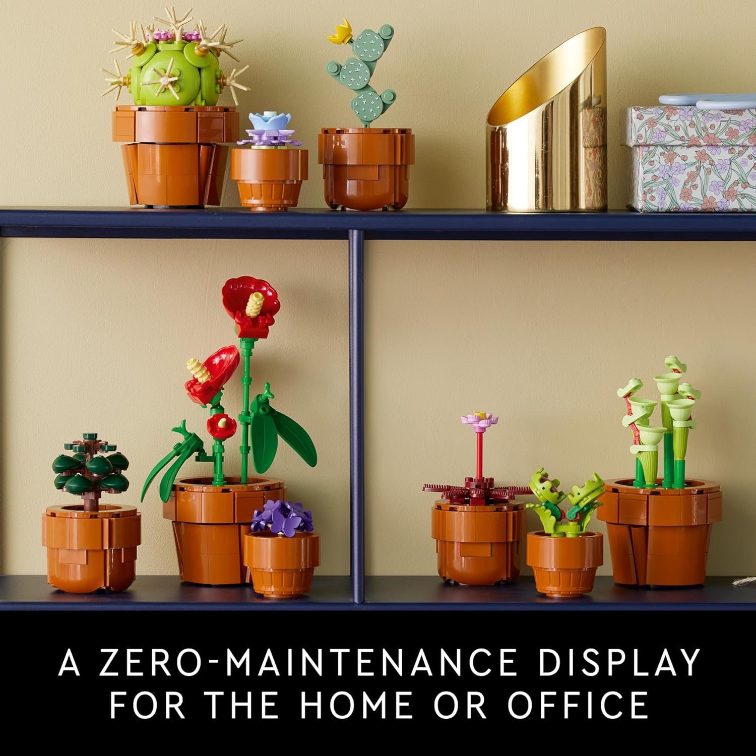 LEGO Icons Tiny Plants Building Set, Cactus Décor Gift Idea for Flower-Lovers, Carnivorous, Tropical and Arid Flora, Build and Display, Botanical Collection, Creative Building Sets for Adults, 10329 - Image 6