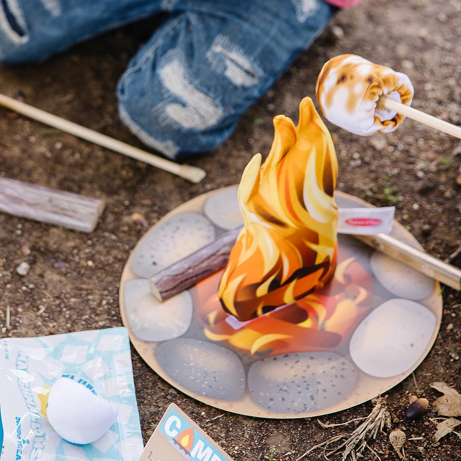 Melissa & Doug Let's Explore Campfire S'Mores Play Set - Play Campfire Sets For Kids Ages 3+ - Image 8