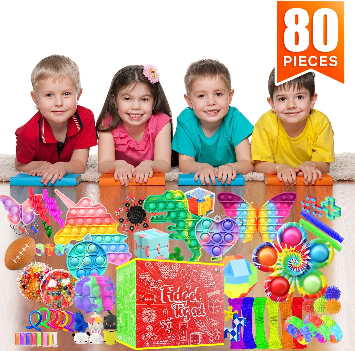 Fidget Toys Set, 80 Pack Sensory Toys Party Favors Kids Autism Autistic Children, Classroom Treasure Box Chest Prizes Pinata Stuffer Gifts Small Mini Bulk Toy Carnival ADHD - Image 7