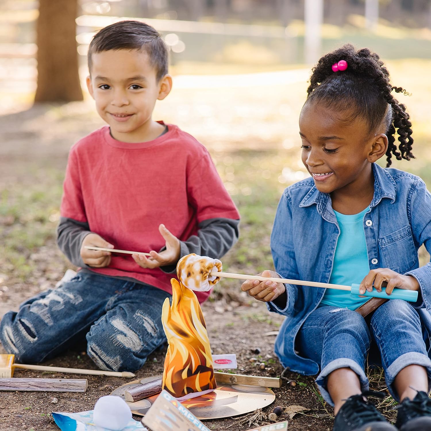 Melissa & Doug Let's Explore Campfire S'Mores Play Set - Play Campfire Sets For Kids Ages 3+ - Image 2