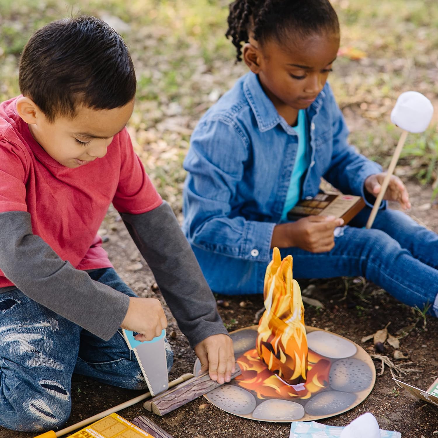 Melissa & Doug Let's Explore Campfire S'Mores Play Set - Play Campfire Sets For Kids Ages 3+ - Image 5